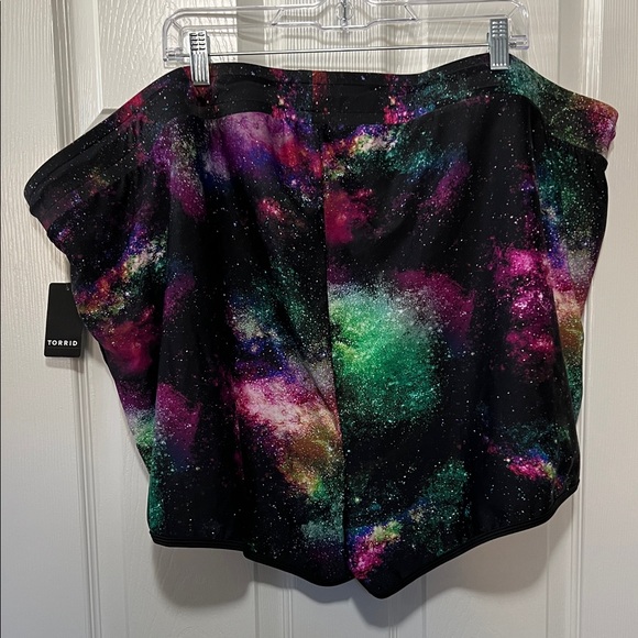 Torrid Multicolor Galaxy Print Swim Shorts - Picture 4 of 7